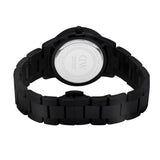 Daniel Wellington Iconic Link Ceramic Black Dial Black Steel Strap Watch For Women - DW00100415