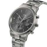 Daniel Wellington Iconic Link Chronograph Grey Dial Grey Steel Strap Watch for Men - DW00100643