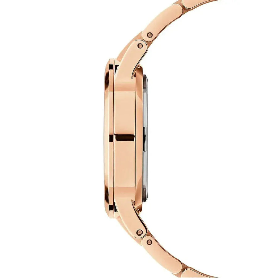 Daniel Wellington Iconic Link Emerald Green Dial Rose Gold Steel Strap Watch For Women - DW00100419