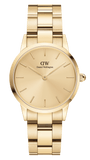 Daniel Wellington Iconic Link Unitone Gold Dial Gold Steel Strap Watch For Women - DW00100403