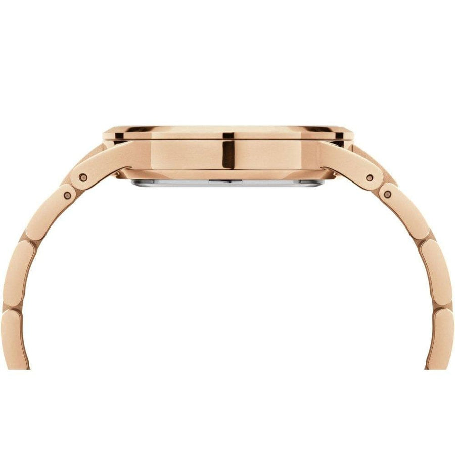 Daniel Wellington Iconic Link White Dial Gold Steel Strap Watch For Men - DW00100343