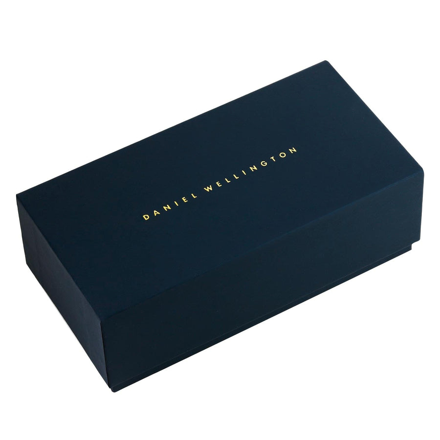 Daniel Wellington Iconic Link White Dial Rose Gold Steel Strap Watch for Women - DW00100213