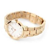 Daniel Wellington Iconic Link White Dial Rose Gold Steel Strap Watch for Women - DW00100213