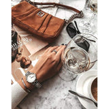 Daniel Wellington Iconic Link White Dial Silver Steel Strap Watch For Women - DW00100205