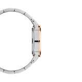 Daniel Wellington Iconic Link White Dial Two Tone Steel Strap Watch For Women - DW00100358