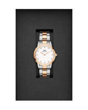 Daniel Wellington Iconic Link White Dial Two Tone Steel Strap Watch For Women - DW00100359