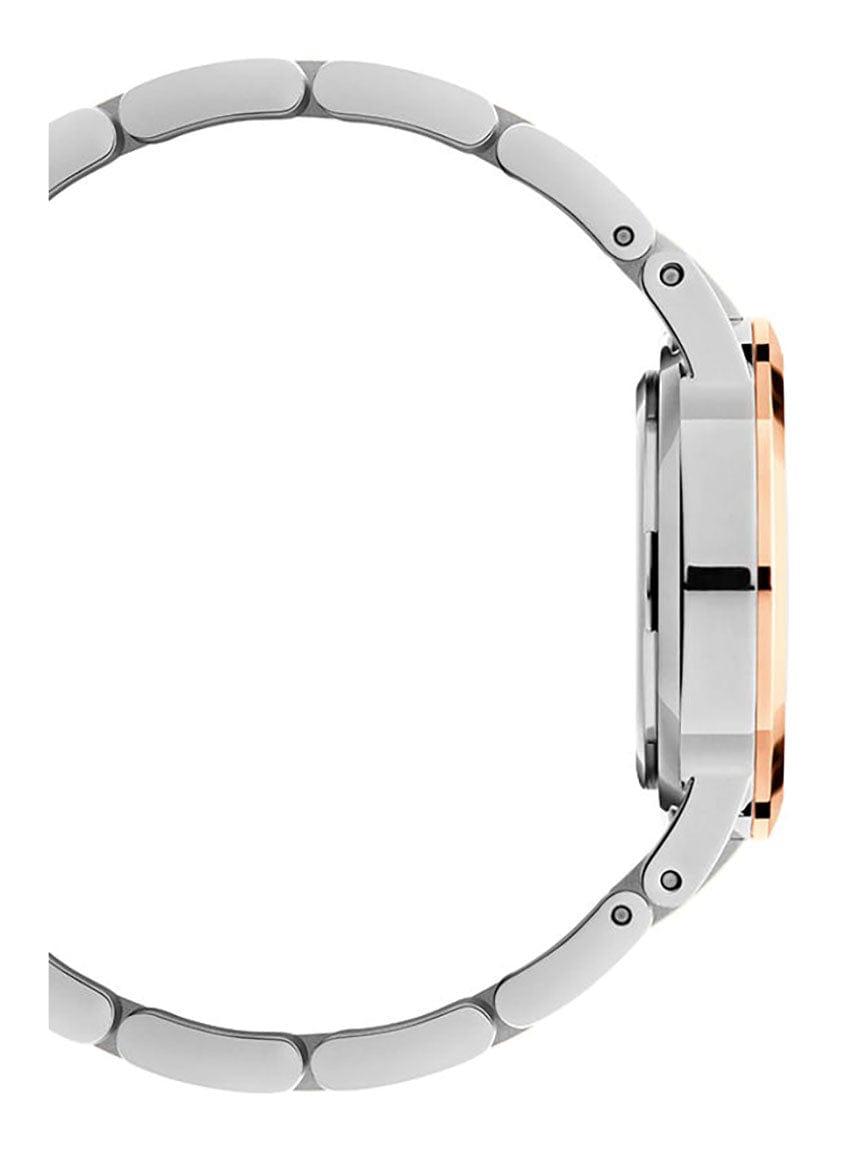 Daniel Wellington Iconic Link White Dial Two Tone Steel Strap Watch For Women - DW00100359
