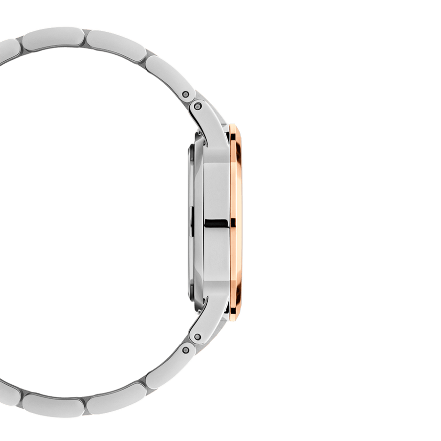 Daniel Wellington Iconic Link White Dial Two Tone Steel Strap Watch For Women - DW00100359