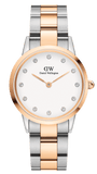Daniel Wellington Iconic Link White Dial Two Tone Steel Strap Watch For Women - DW00100359