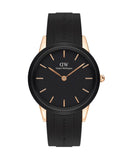 Daniel Wellington Iconic Motion Black Dial Black Rubber Strap Watch For Men - DW00100425