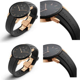 Daniel Wellington Iconic Motion Black Dial Black Rubber Strap Watch For Men - DW00100425