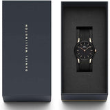 Daniel Wellington Iconic Motion Black Dial Black Rubber Strap Watch For Men - DW00100425