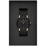 Daniel Wellington Iconic Motion Black Dial Black Rubber Strap Watch For Men - DW00100425