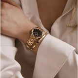 Daniel Wellington Iconic Link ladies watch on wrist