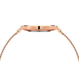 Daniel Wellington Petite Amber Brown Dial Gold Mesh Strap Watch For Women - DW00100476