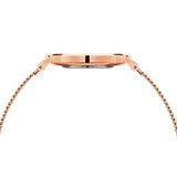 Daniel Wellington Petite Amber Brown Dial Rose Gold Mesh Strap Watch for Women - DW00100478