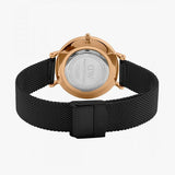 Daniel Wellington Petite Ashfield Black Dial Black Mesh Bracelet Watch Watch For Women - DW00100201