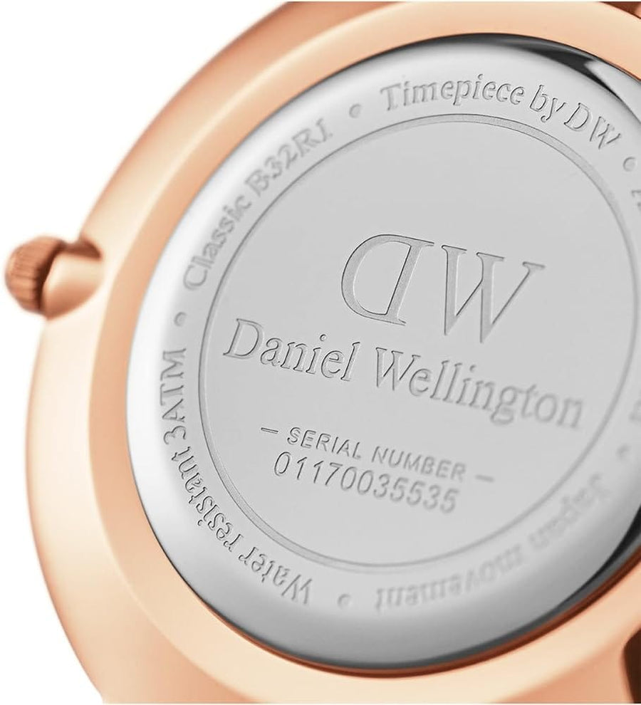 Daniel Wellington Petite Bondi White Dial White Leather Strap Watch for Women - DW00100189