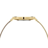Daniel Wellington Petite Emerald Green Dial Gold Mesh Strap Watch For Women - DW00100481