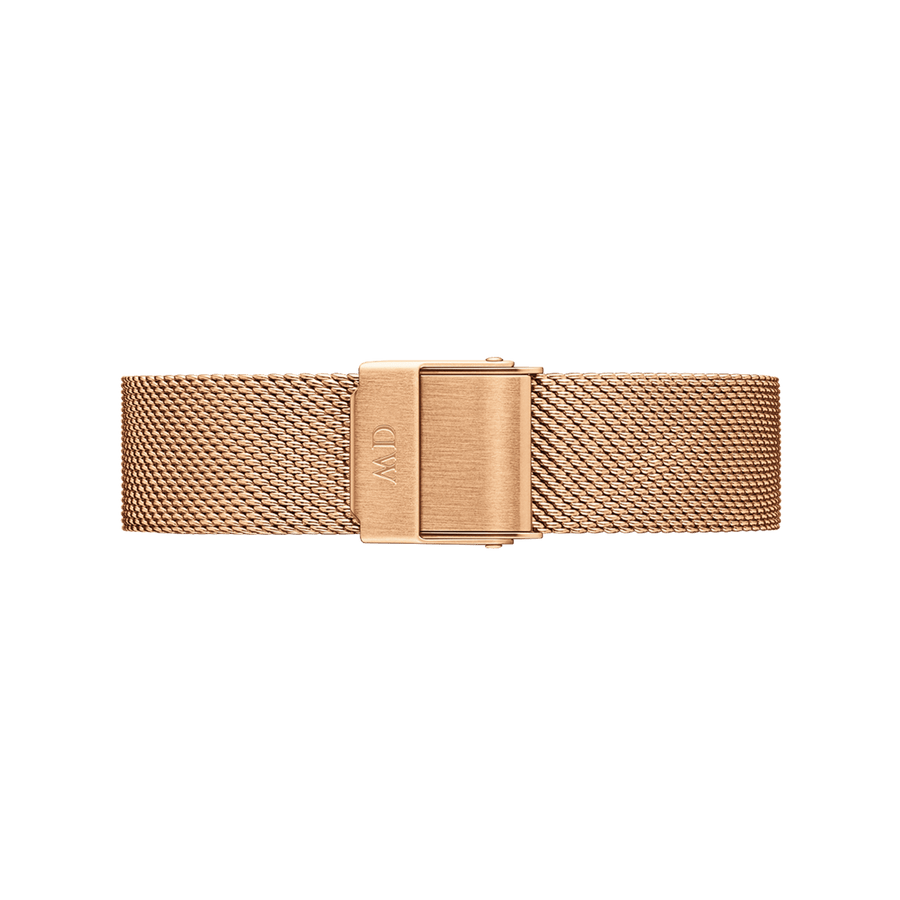 Daniel Wellington Petite Rose Gold Dial Rose Gold Mesh Bracelet Watch For Women - DW00100470
