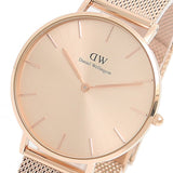 Daniel Wellington Petite Rose Gold Dial Rose Gold Mesh Strap Watch For Women - DW00100472