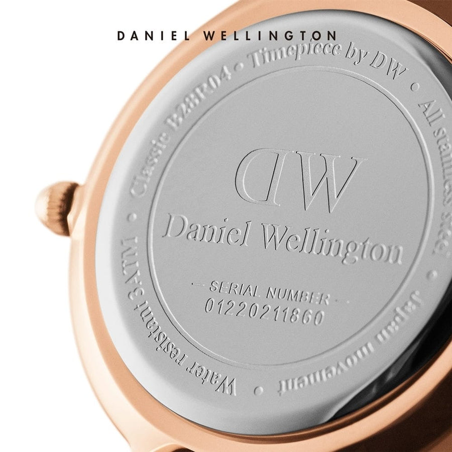 Daniel Wellington Petite Roselyn White Dial Red Nylon Strap Watch For Women - DW00100291