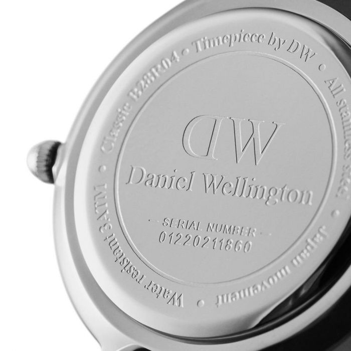 Daniel Wellington Petite Sterling White Dial Silver Mesh Bracelet Watch For Women - DW00100220