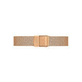 Daniel Wellington Quadro Melrose Black Dial Rose Gold Mesh Bracelet Watch For Women - DW00100432
