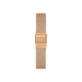 Daniel Wellington Quadro Melrose Green Dial Rose Gold Mesh Strap Watch For Women - DW00100437