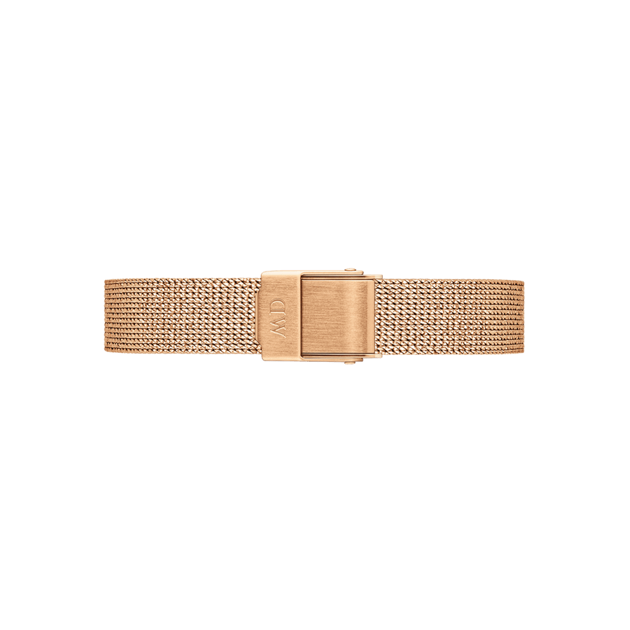 Daniel Wellington Quadro Melrose White Dial Gold Mesh Strap Watch For Women - DW00100431
