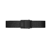 Daniel Wellington Quadro Pressed Ashfield Black Dial Black Mesh Strap Watch for Women - DW00100467