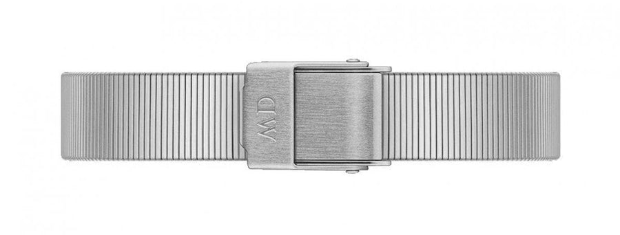 Daniel Wellington Quadro Studio Black Dial Silver Mesh Strap Watch For Women - DW00100522