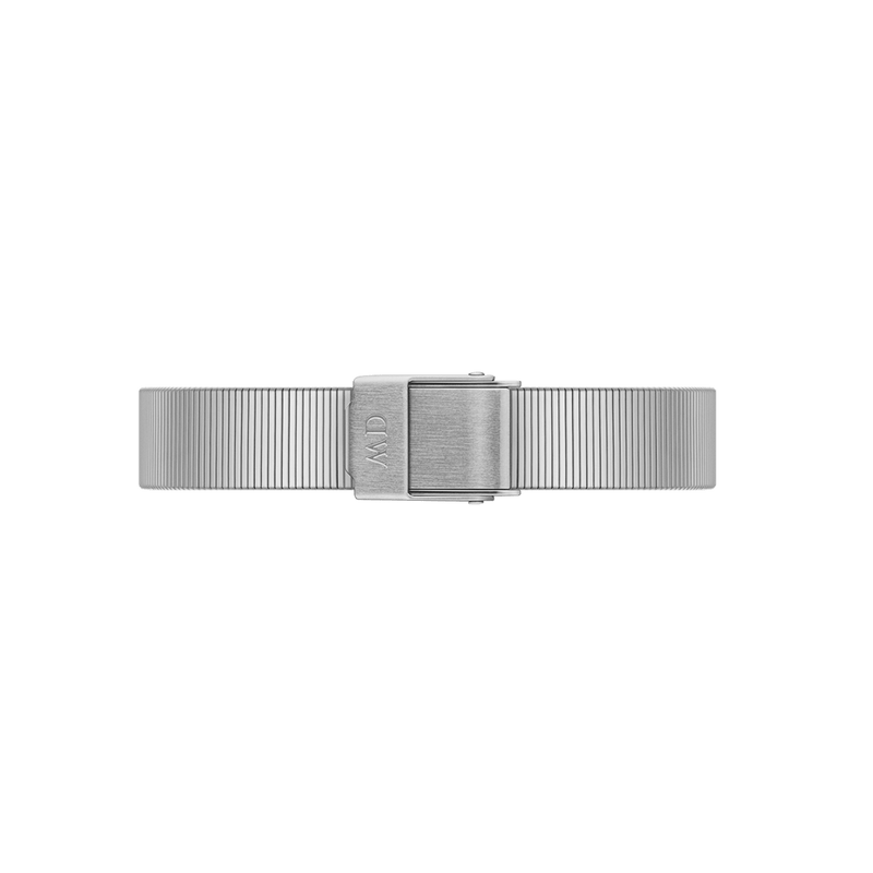 Daniel Wellington Quadro Studio Black Dial Silver Mesh Strap Watch For Women - DW00100522