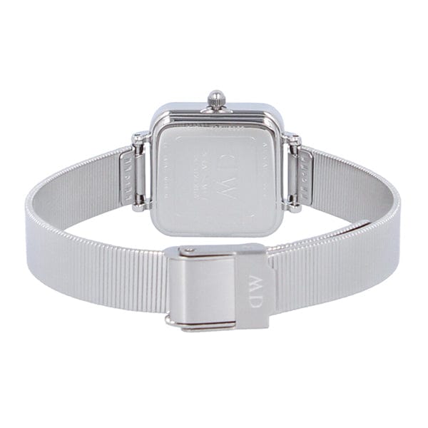 Daniel Wellington Quadro Studio Black Dial Silver Mesh Strap Watch For Women - DW00100522