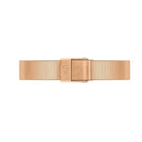 Daniel Wellington Quadro Studio White Dial Rose Gold Mesh Strap Watch For Women - DW00100517