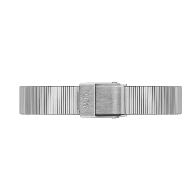 Daniel Wellington Quadro Studio White Dial Silver Mesh Bracelet Watch For Women - DW00100521