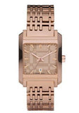 Burberry Nova Check Quartz Rose Gold Dial Rose Gold Steel Strap Watch for Women - BU1578