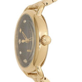 Coach Delancey Black Dial Gold Steel Strap Watch for Women - 14502813