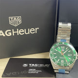 Tag Heuer Formula 1 Men’s Quartz Swiss Made Silver Stainless Steel Green Dial 43mm Watch WAZ1017.BA0842