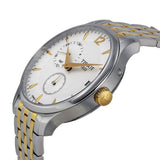 Tissot T Classic Tradition Chronograph White Dial Two Tone Mesh Bracelet Watch For Men - T063.617.22.037.00