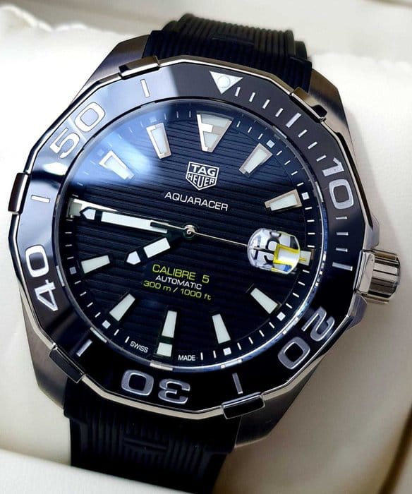 Tag Heuer Aquaracer Black Dial Watch for Men - WAY201A.FT6142