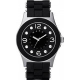 Marc Jacobs Pelly Black Dial Black Silicone Strap Watch for Women - MBM2544