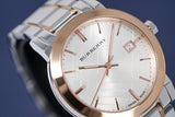 Burberry The City White Dial Two Tone Steel Strap Watch for Women - BU9006