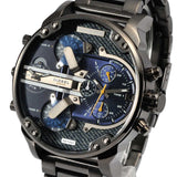 Diesel Big Daddy 2.0 Blue Dial Grey Stainless Strap Watch For Men - DZ7331