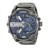 Diesel Big Daddy 2.0 Blue Dial Grey Stainless Strap Watch For Men - DZ7331