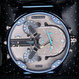Diesel Daddy 2.0 Chronograph Quartz Grey Dial Blue Steel Strap Watch For Men - DZ7414
