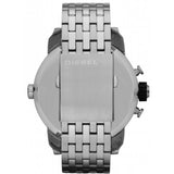 Diesel Little Daddy Chronograph Black Dial Silver Steel Strap Watch For Men - DZ7259