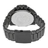 Diesel Mega Chief Chronograph Black Dial Black Steel Strap Watch For Men - DZ4318
