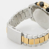 Diesel Mega Chief Chronograph Black Dial Two Tone Steel Strap Watch For Men - DZ4581