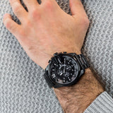 Diesel Mega Chief Chronograph Black Steel Strap Watch For Men - DZ4283